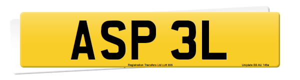 Registration number ASP 3L